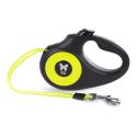 Laisse rétractable pour chien fluo