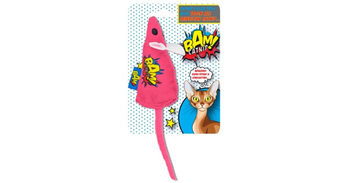 BAM ! Catnip - Mouse Rosa
