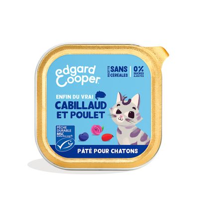 Edgar Cooper - Paté de Cabillaud et de poulet - Chaton
