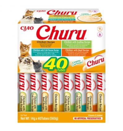 Churu - 40 tubes variété Poulet