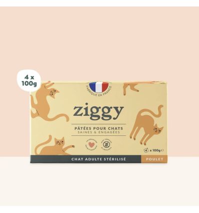 Pâtée Complète Chat Adulte Stérilisé - Poulet 4x100g