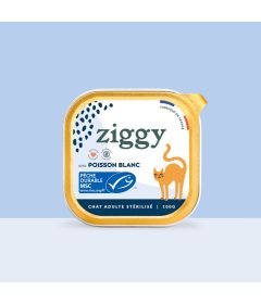 Pâtée Complète Chat Adulte Stérilisé - Poisson Blanc 4x100g 2