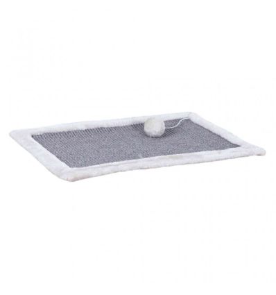 Tapis griffoirtapis en sisal et en peluche55x35 cmgris