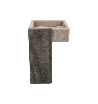 Lit pour etageres avec griffoir33x48x37 cmgris clair