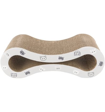 Griffoir vague Mimien cartoncatnip48x16x22 cmgris