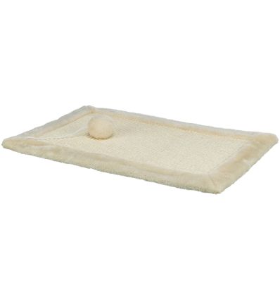 Griffoir avec peluchetapis sisal et peluchecatnip15x56 cmnaturel et beige