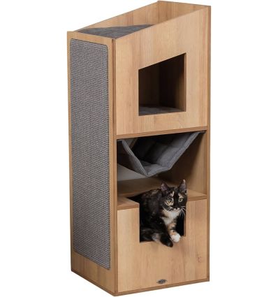 Cat Tower CityStyle105 cmbrun et gris