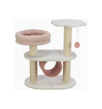 Arbre a chat Isabella70 cmblanc et vieux rose
