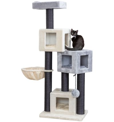 Arbre a chat Enzo156 cmcreme et gris et noir