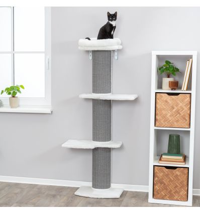 Arbre a chat avec fixation au mur160 cmgris