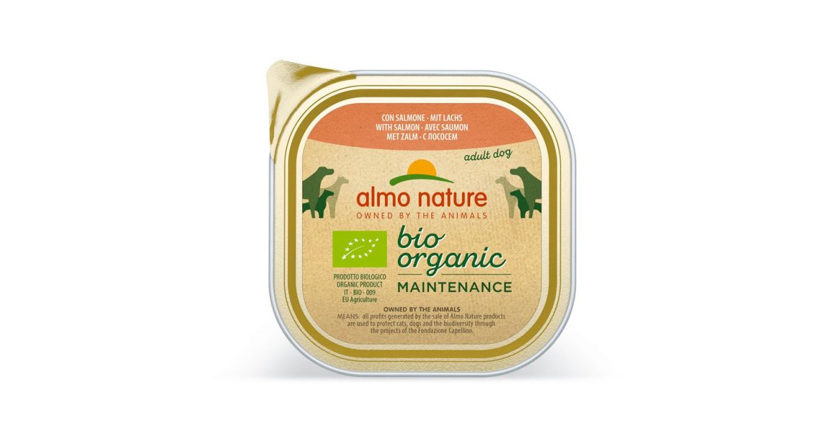 Almo Nature - Barquette Bio avec saumon et légumes