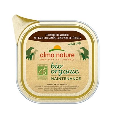 Almo Nature - Barquette Bio avec veau et légumes
