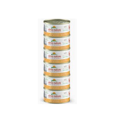 Almo Nature - HFC Natural - Mega Boites Thon et crevettes 6x70g