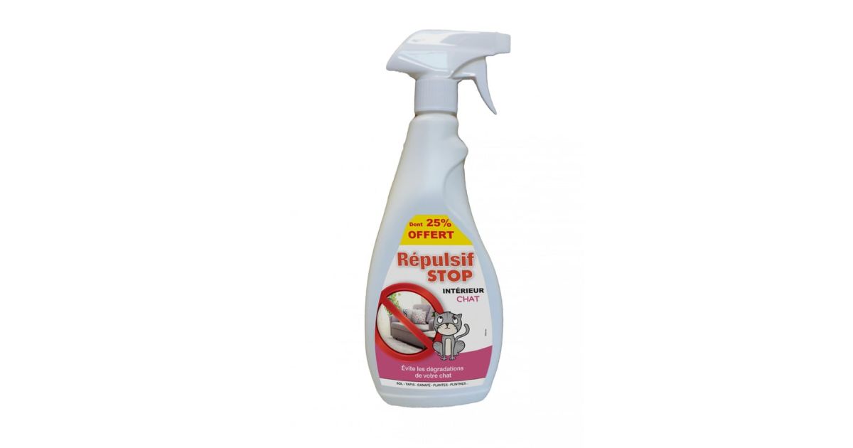 DeBonPoil - Spray répulsif - Intérieur & Extérieur - Chat