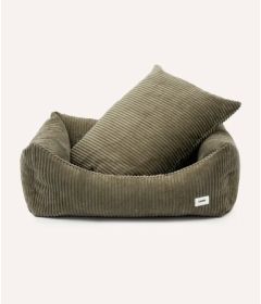 Lit Snozy en velours côtelé