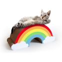 Rainbow cat scratcher
