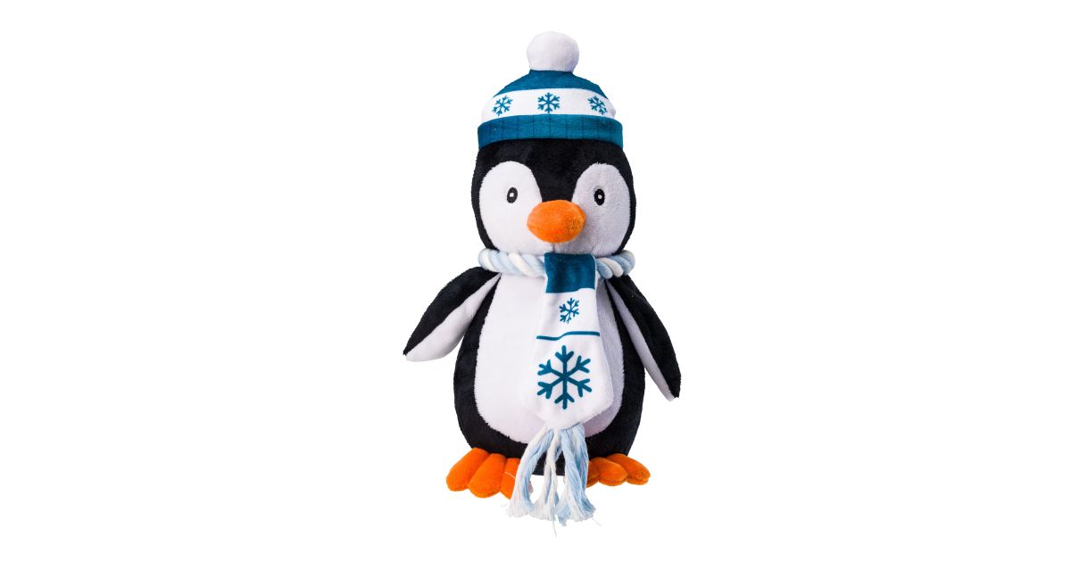 Winter Penguin Dog Toy