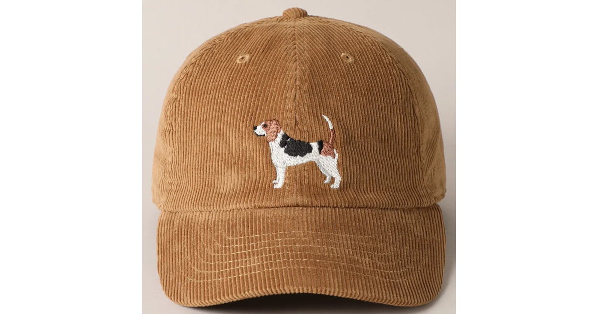 Casquette Beagle en Velours
