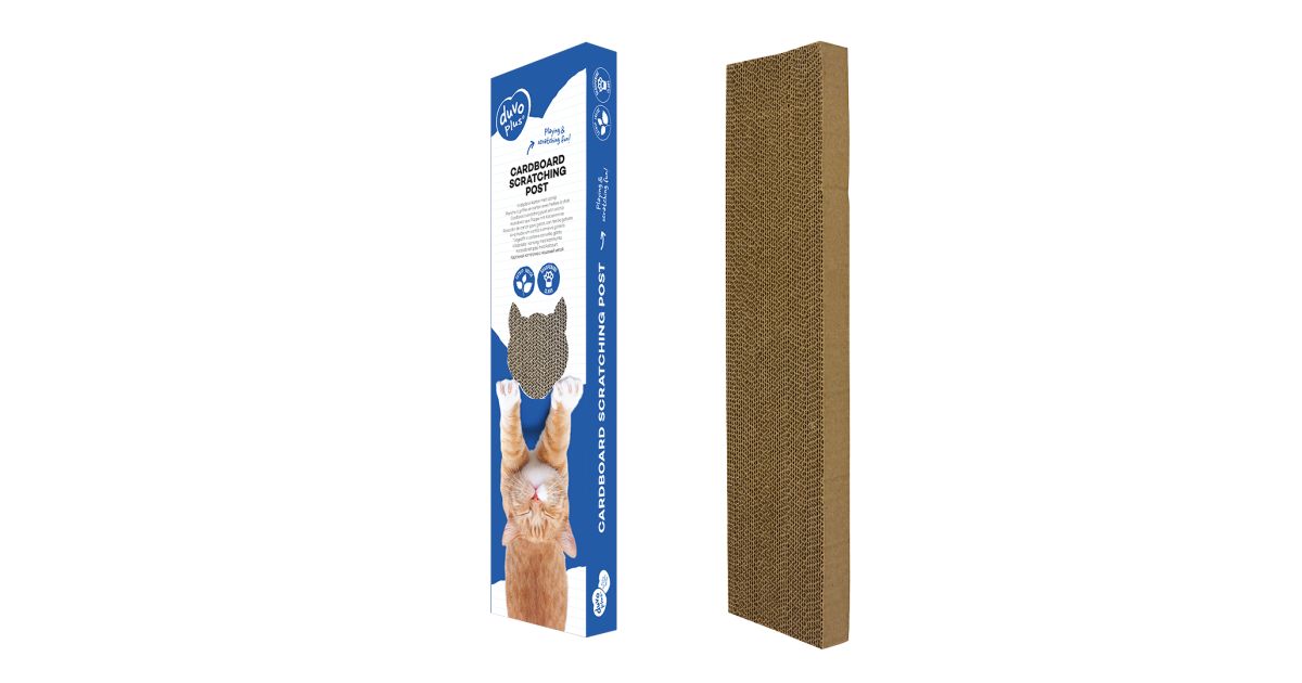 Griffoir carton avec herbe 50x13x6 cm