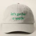 Casquette let's go for a walk sable