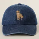 Casquette Golden retriever en jean