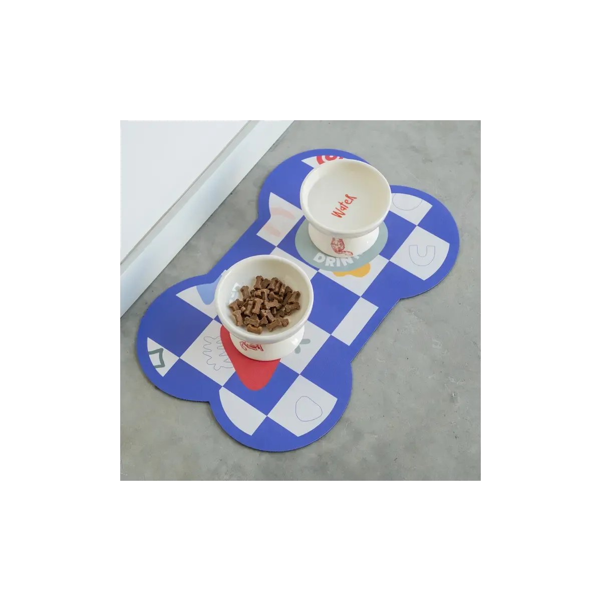 Tapis absorbant a damier