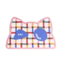Tapis rayé pour chat