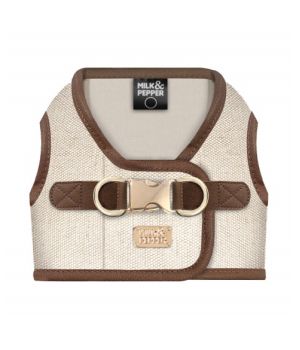 Java - Harnais Jacket en Lin - Chocolat