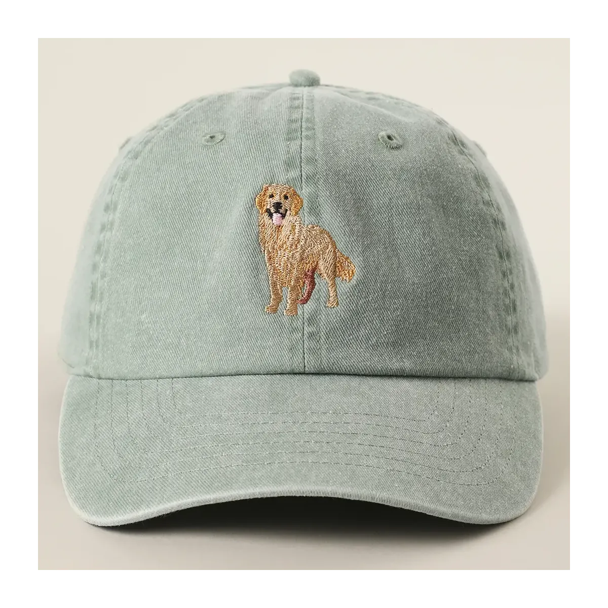 Casquette Golden retriever Green Tea