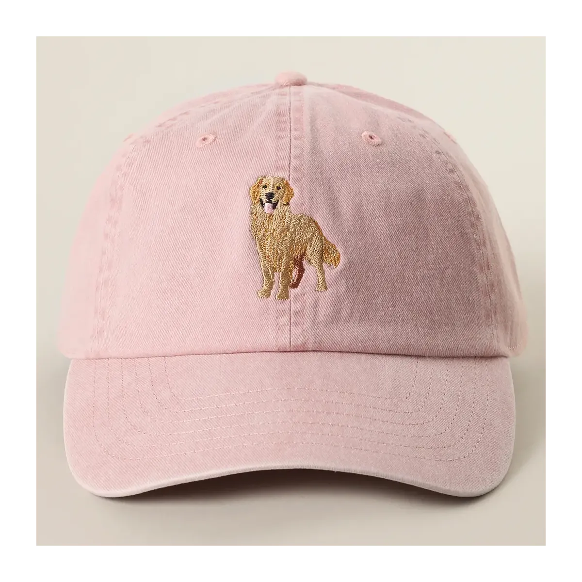 Casquette Golden retriever Smokepink