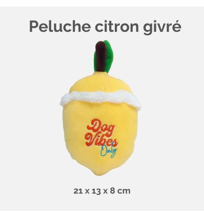 Peluche citron givré