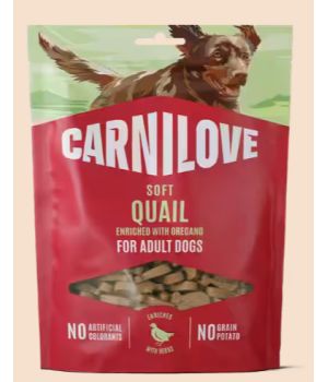 Carnilove - Friandises semi-humide Soft Quail Oregano (Chien)