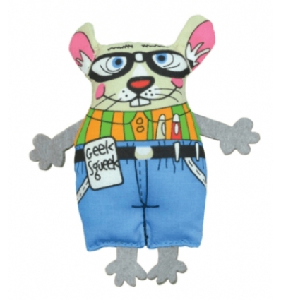 Mad Cap Geeky Squeek Mouse Petstages - 1