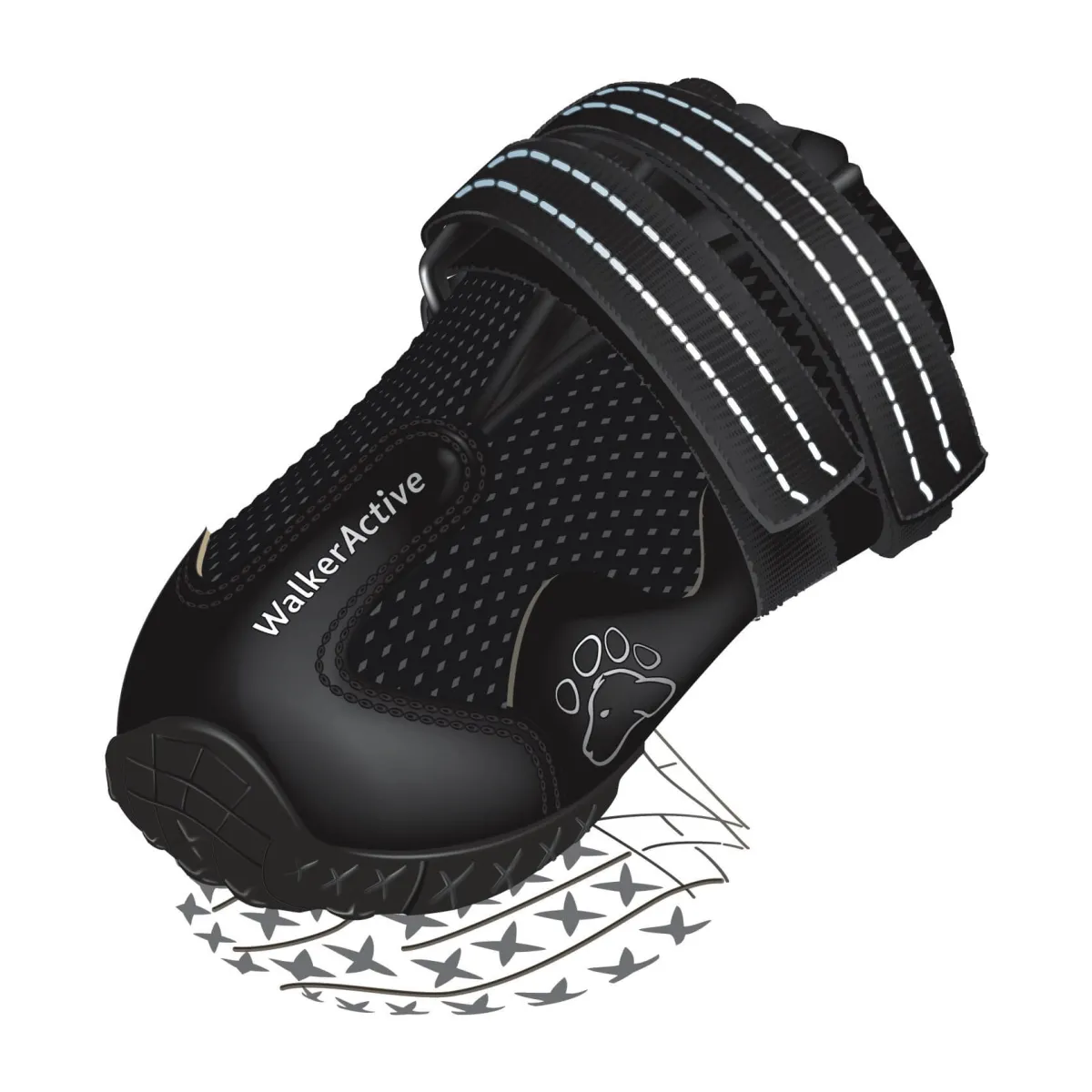 Accessoire de promenade pour chiens - Bottes de protection Walker Active Trixie - 1