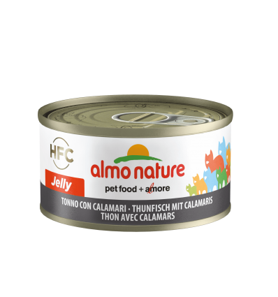 Pâtée pour chat Almo Nature - Boîte HFC Jelly Thon Calamars Almo Nature - 1