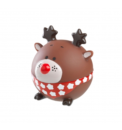 Xmas Rudolph Ball Latex House of Paws - 1