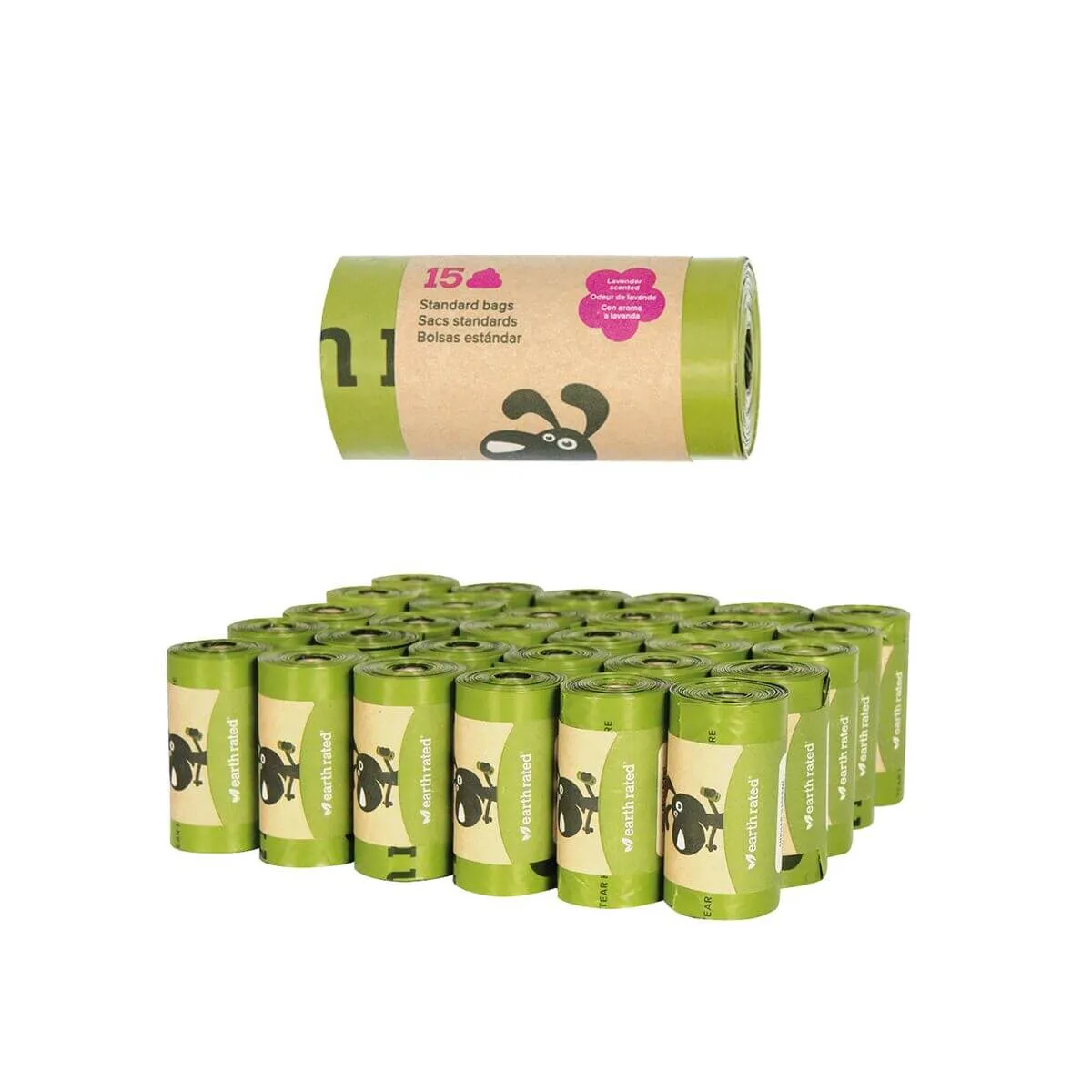 Accessoires de promenade pour chiens - Sac Earthrated lavande (unité) Earthrated - 1