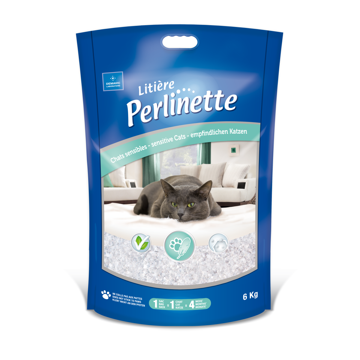 Litière pour chat: Perlinette chats sensibles Perlinette - 1