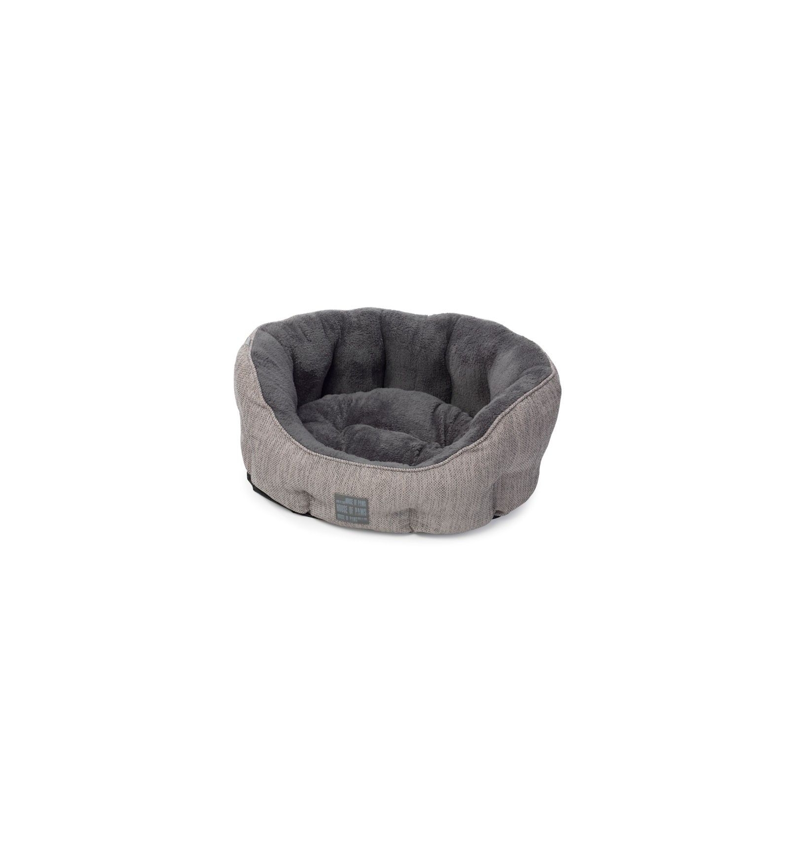 House of paws grey hessian best sale dog bed