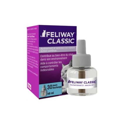 Animalerie pour chat : Feliway Classic - Recharge 1 mois - (48ml)