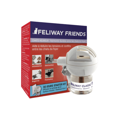 Diffuseur anti stress chat: Diffuseur et Recharge Feliway Friends (48ml) Feliway - 1