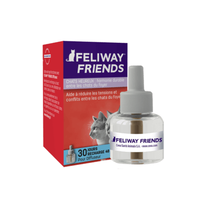 Diffuseur anti stress chat: Recharge Feliway Friends (1 mois - 48ml) Feliway - 1