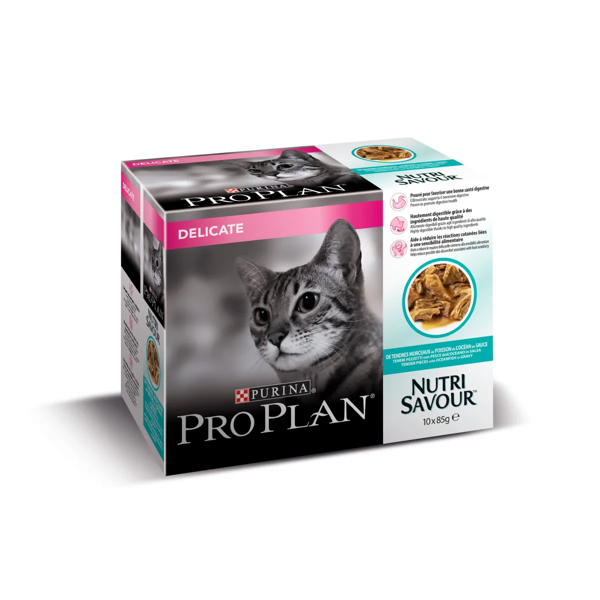 Purina pro Plan - Nutrisavour DELICATE en sauce poisson de l'océan Purina Pro Plan - 1
