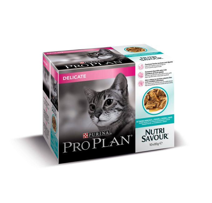 Purina pro Plan - Nutrisavour DELICATE en sauce poisson de l'océan Purina Pro Plan - 1