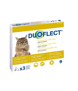 Produit anti tique chien: 3 Pipettes antiparasitaires DUOFLECT Duoflect - 1