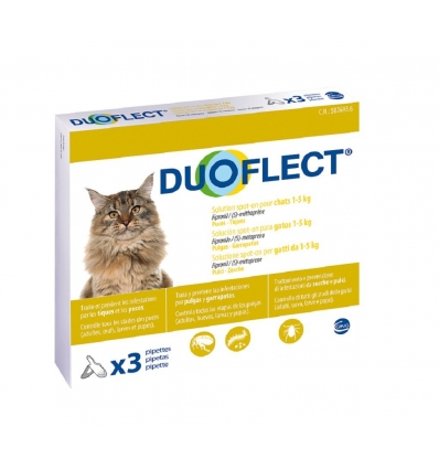 Produit anti tique chien: 3 Pipettes antiparasitaires DUOFLECT Duoflect - 1