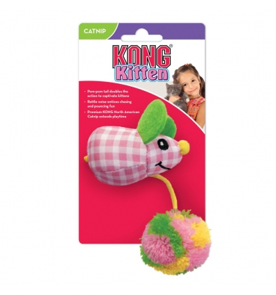 Kong - Kitten Pom Tail Mouse Kong - 1