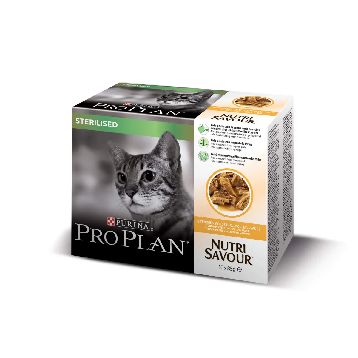 Purina pro Plan - Nutrisavour STERILISED en sauce au poulet Purina Pro Plan - 1