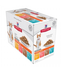 Hill's Science Plan - Feline Sterilised Young Adult 4 saveurs (12x85g) Hill's Science Plan - 1