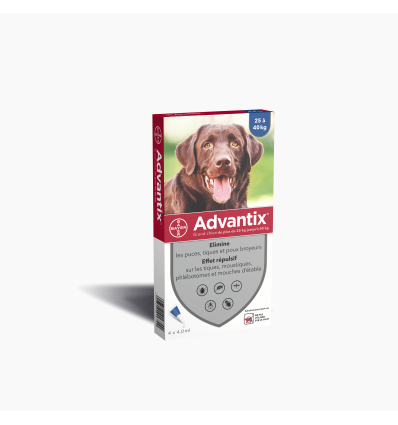 Produit anti tique chien: Advantix (4 pipettes) Advantix - 4